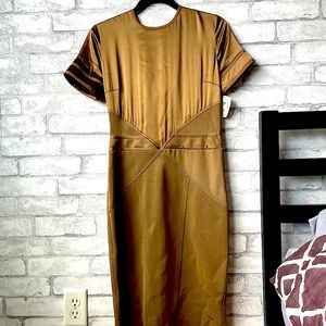 Givenchy Bronze Satin Cocktail Dress size 38